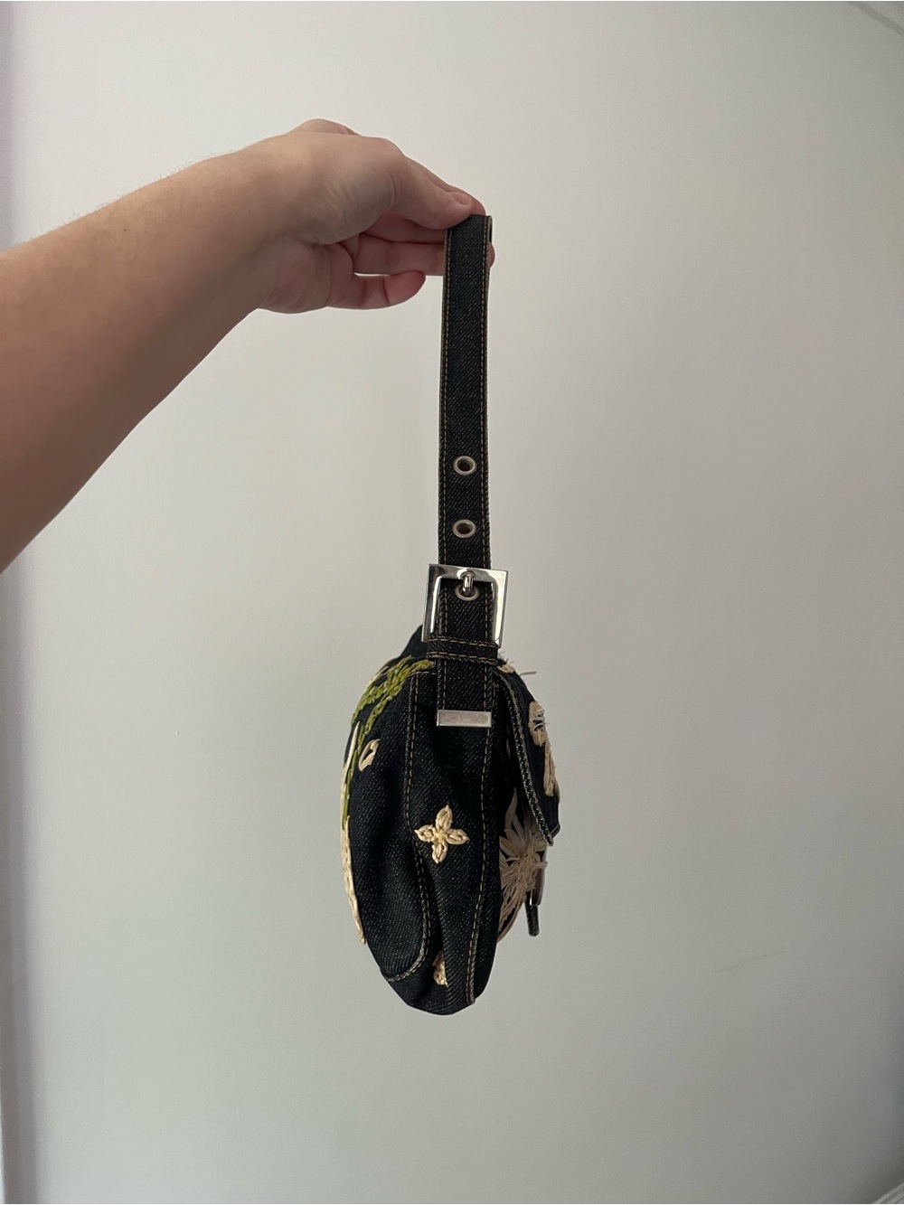 Fendi Baguette Denim Bag - Picture 2 of 16
